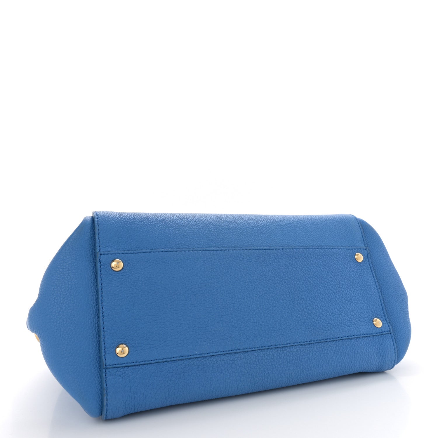 Salvatore Ferragamo Grained Calfskin Sofia Satchel Blue 4 of 14