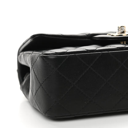 Chanel Lambskin Quilted Mini Rectangular Flap Black 9 of 12