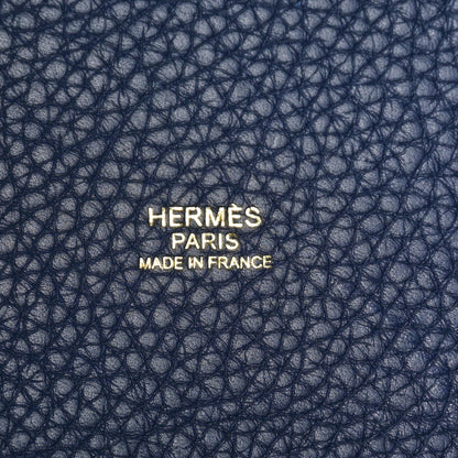 Hermes Taurillon Clemence Picotin Lock 18 PM Bleu Nuit 6 of 10