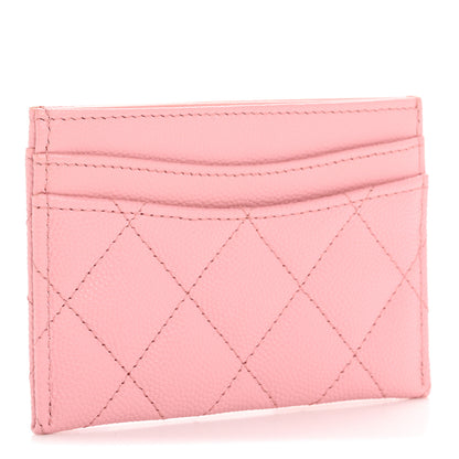 Chanel Caviar Quilted Card Holder Light Pink 3 of 9