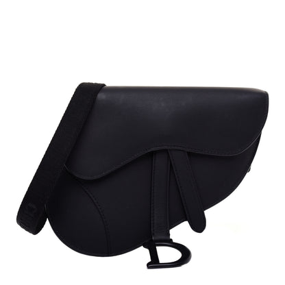 Christian Dior Ultra Matte Calfskin Saddle Belt Bag Black 1 of 9