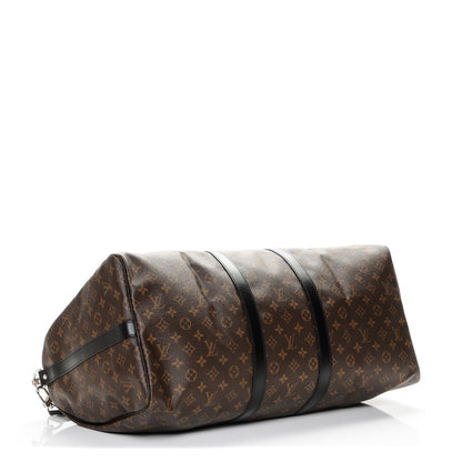 Louis Vuitton Monogram Macassar Keepall Bandouliere 55 4 of 6