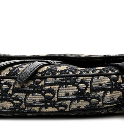 Christian Dior Oblique Mens Saddle Bag Blue 10 of 10