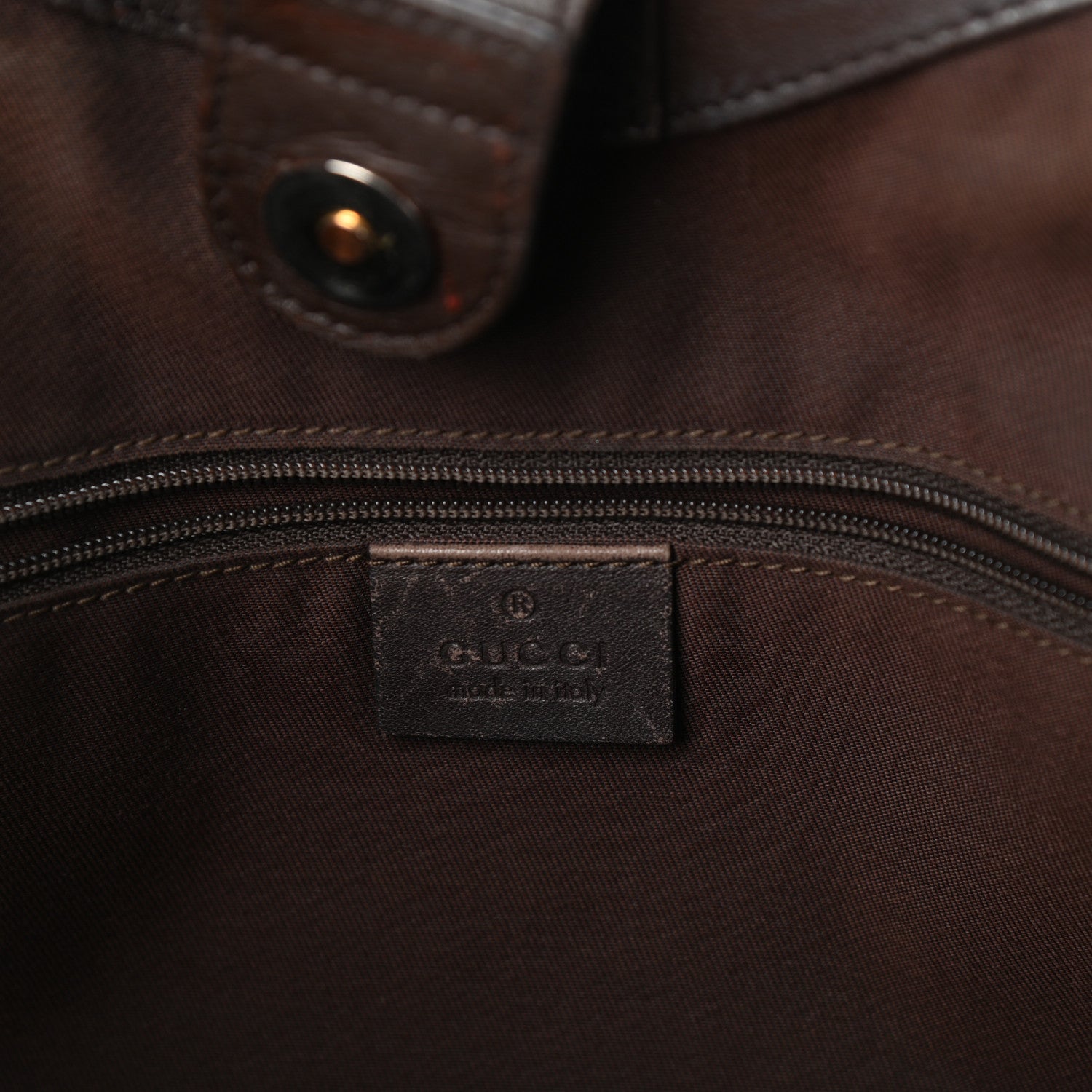 Gucci Monogram Medium Sukey Tote Dark Brown 6 of 10