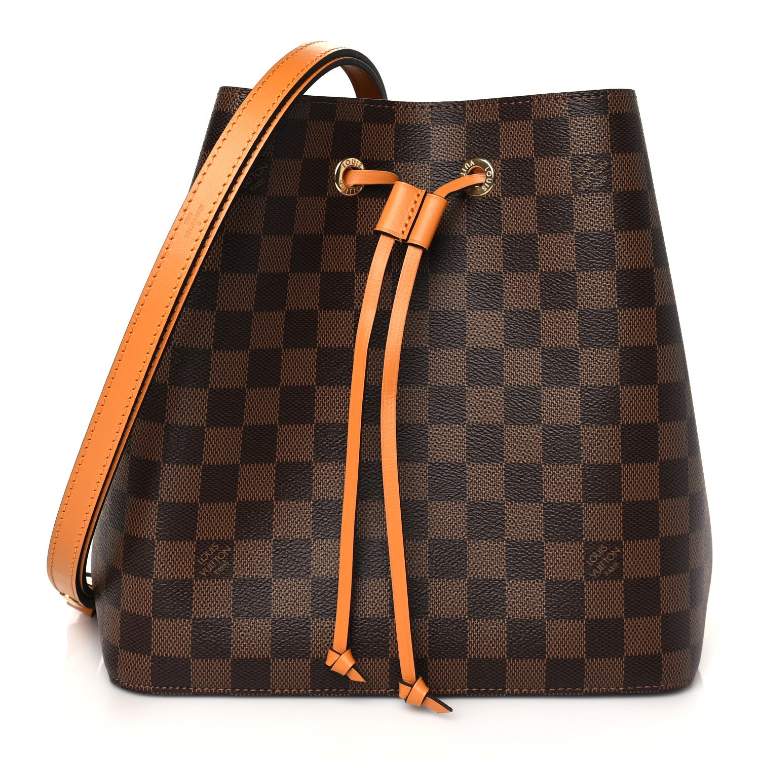 Louis Vuitton Damier Ebene Neonoe MM Safran 1 of 10