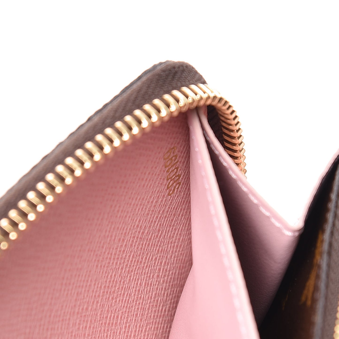Monogram Clemence Wallet Rose Ballerine