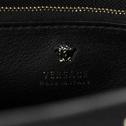 Versace Calfskin Studded Medium Palazzo Empire Bag Black 6 of 7