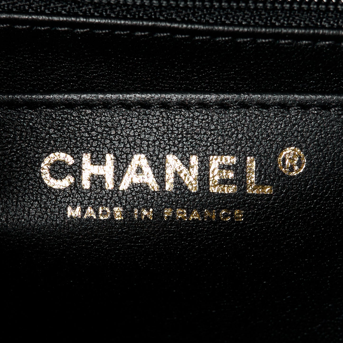 Caviar Quilted 31 Rue Cambon Mini Top Handle Flap Black