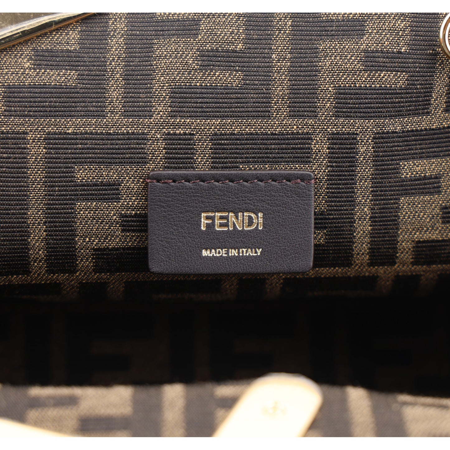 Shiny Nappa Small Fendi First Dove Gray