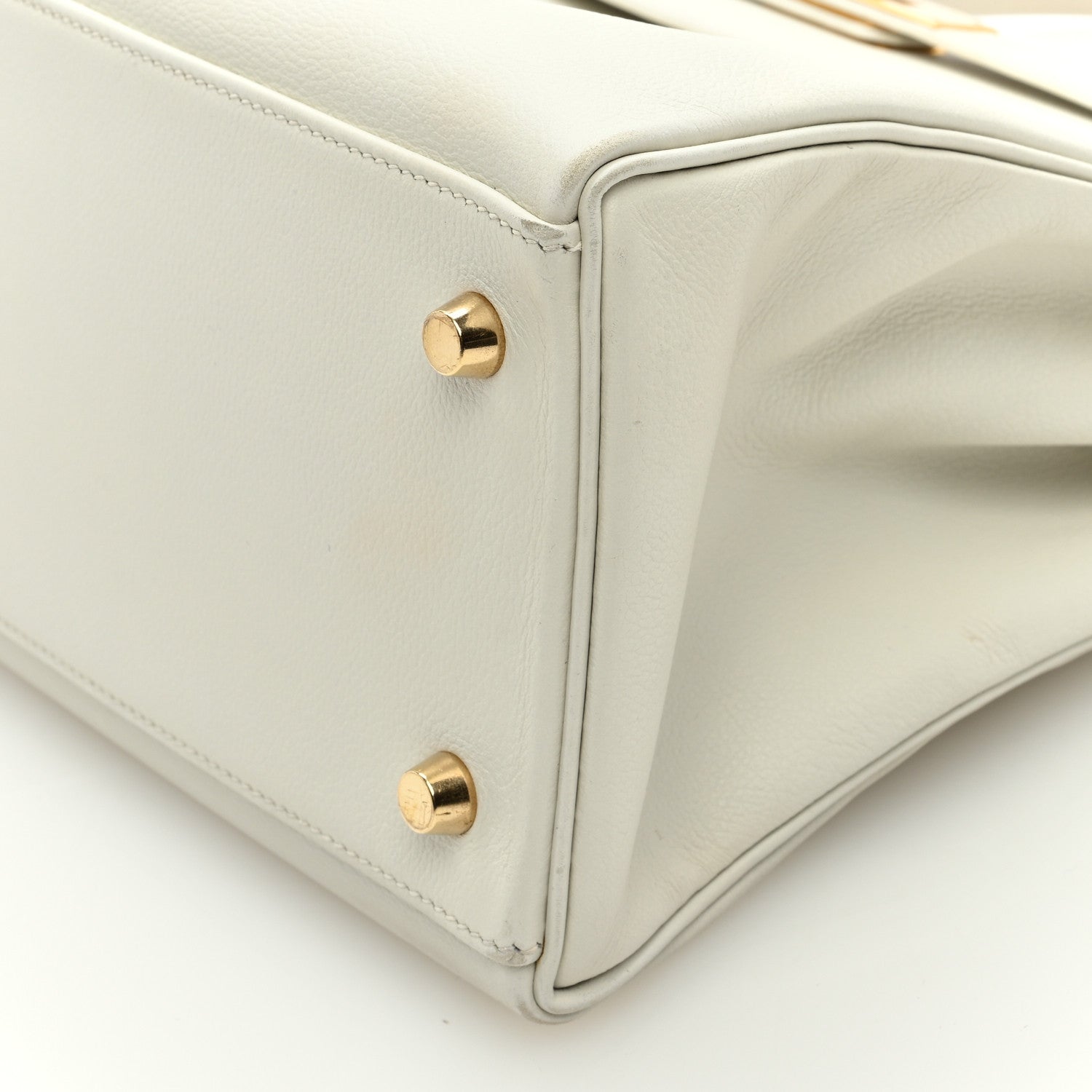 Hermes Evercolor Kelly Retourne 32 White 9 of 15