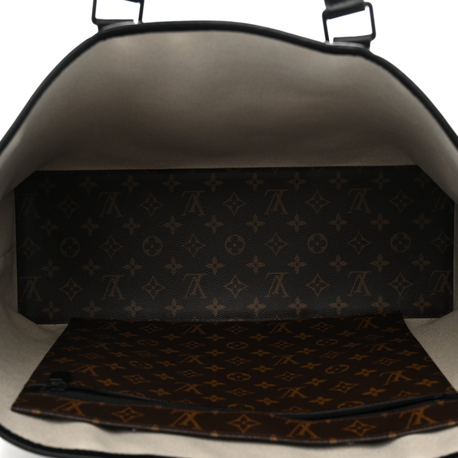 Louis Vuitton Monogram Macassar Weekend Tote GM 5 of 11
