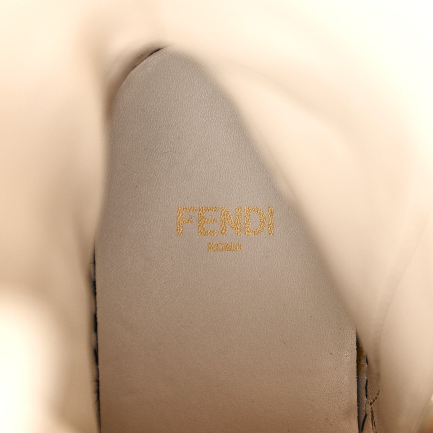 Fendi Vitello Abrasivato Fendigraphy 50mm Biker Boots 41 White 7 of 9