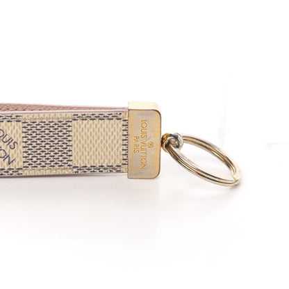Louis Vuitton Damier Azur Dragonne Key Holder Rose Ballerine 3 of 3