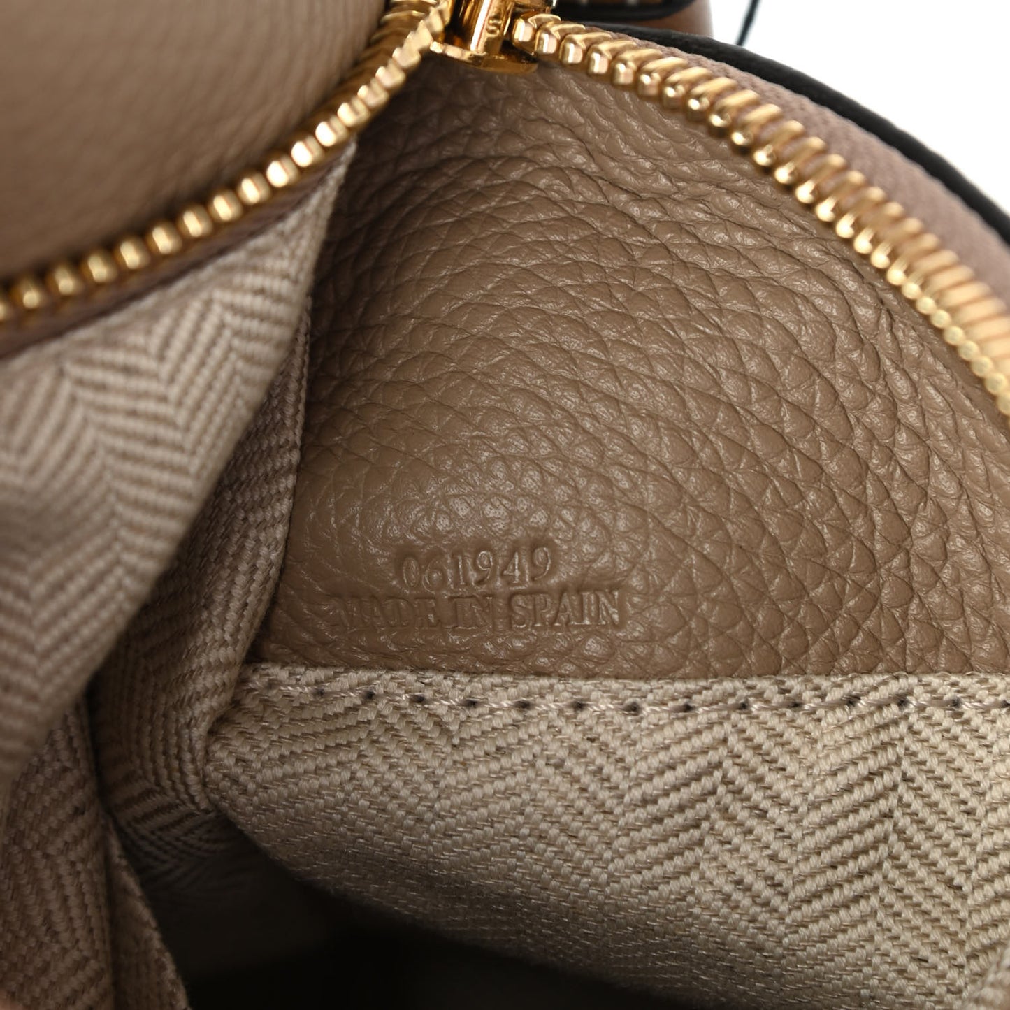 Grained Calfskin Small Puzzle Bag Sand Mink