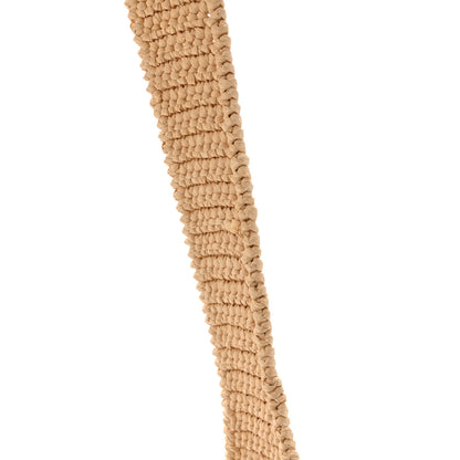 Prada Yarn Raffia Effect Crochet Embroidered Logo Hobo Naturale 11 of 13