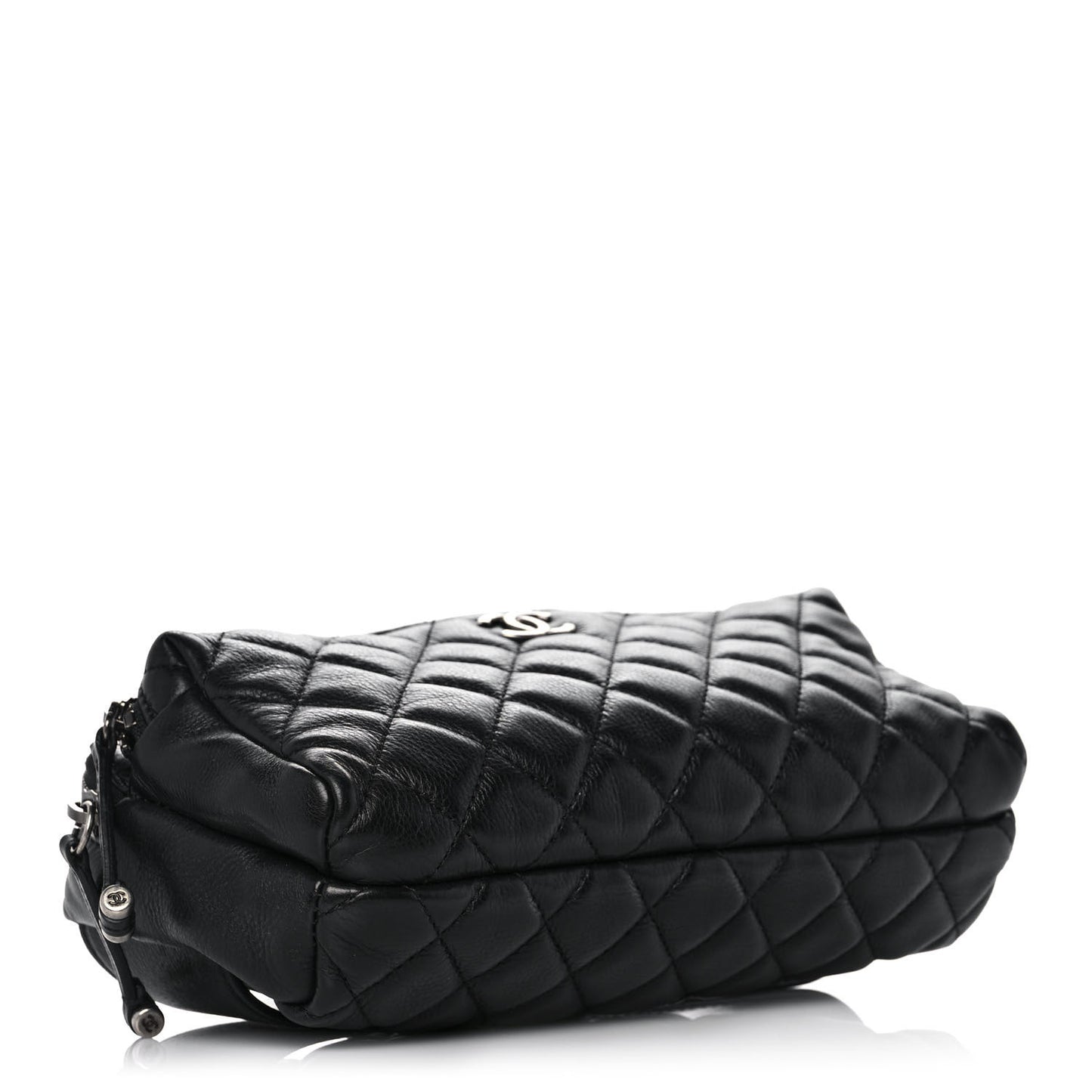 Calfskin Quilted Waist Bag Black