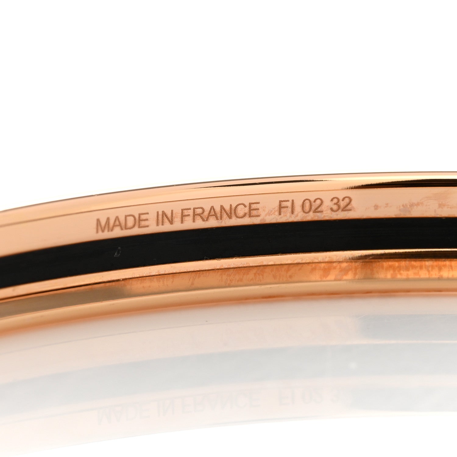 Hermes Enamel Quadrige Printed Extra Narrow Bracelet 65 5 of 5