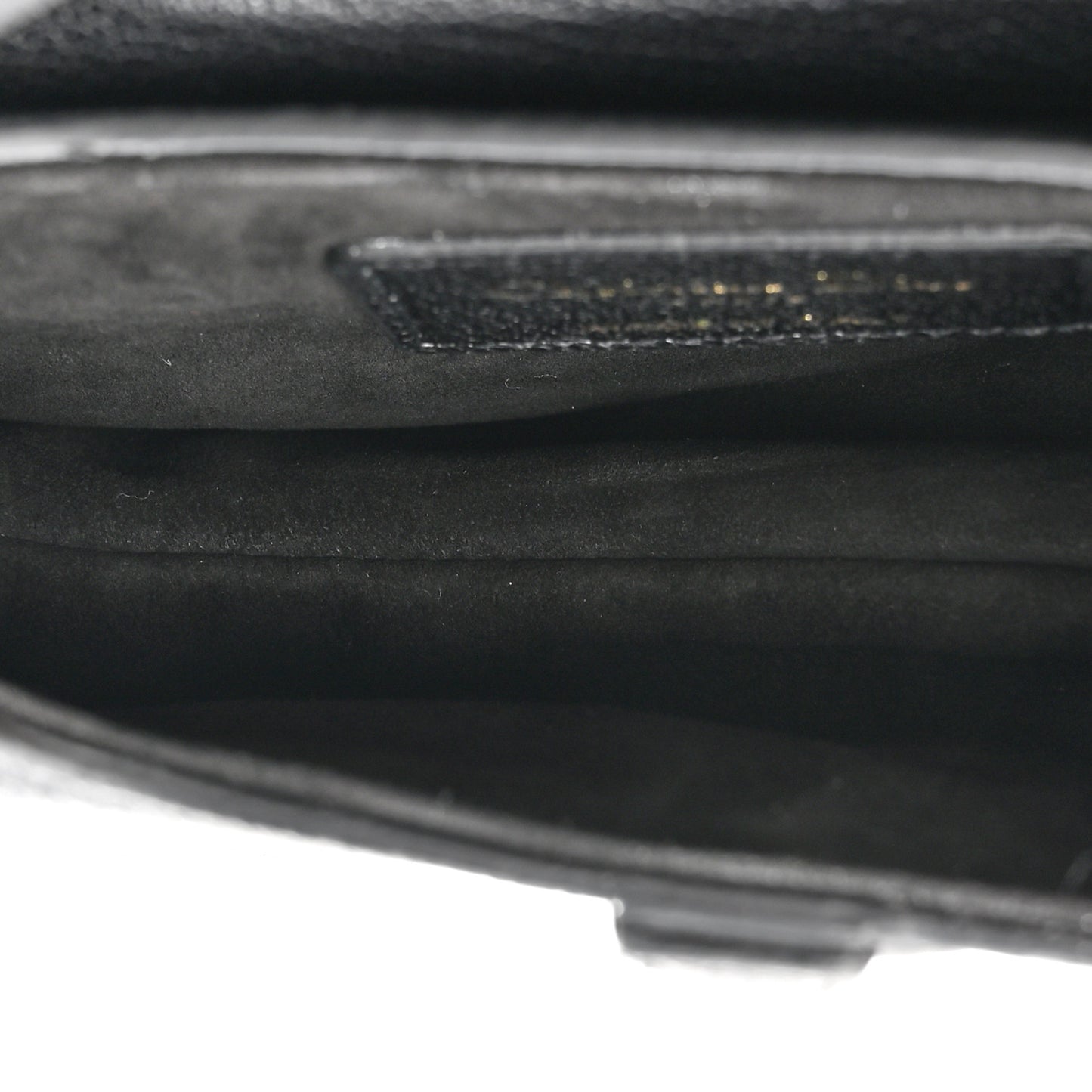 Goatskin Micro Saddle Bag Black