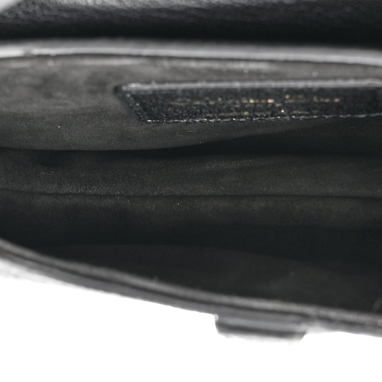 Christian Dior Goatskin Micro Saddle Bag Black 5 of 9