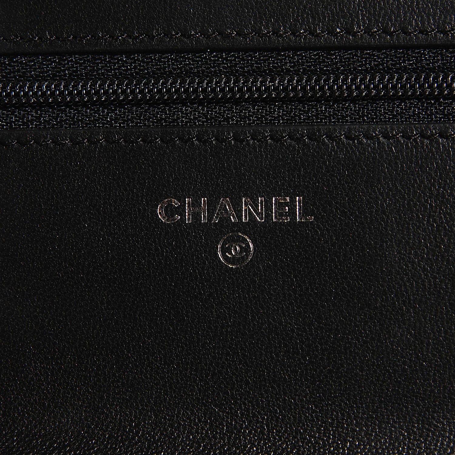 Chanel Lambskin Quilted Boy Wallet On Chain WOC Black 7 of 9