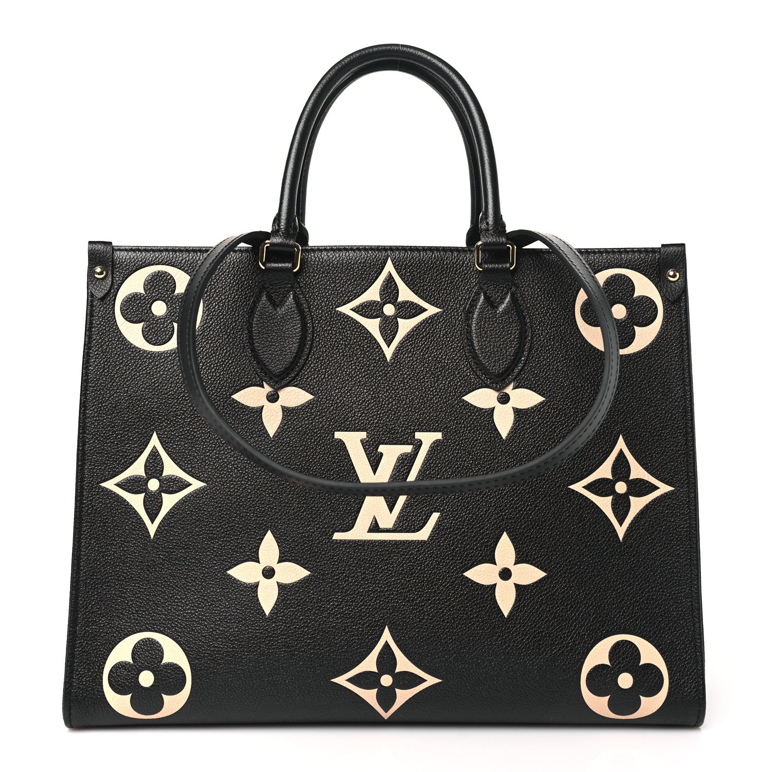 Louis Vuitton Empreinte Monogram Giant Onthego MM Black Beige 1 of 9