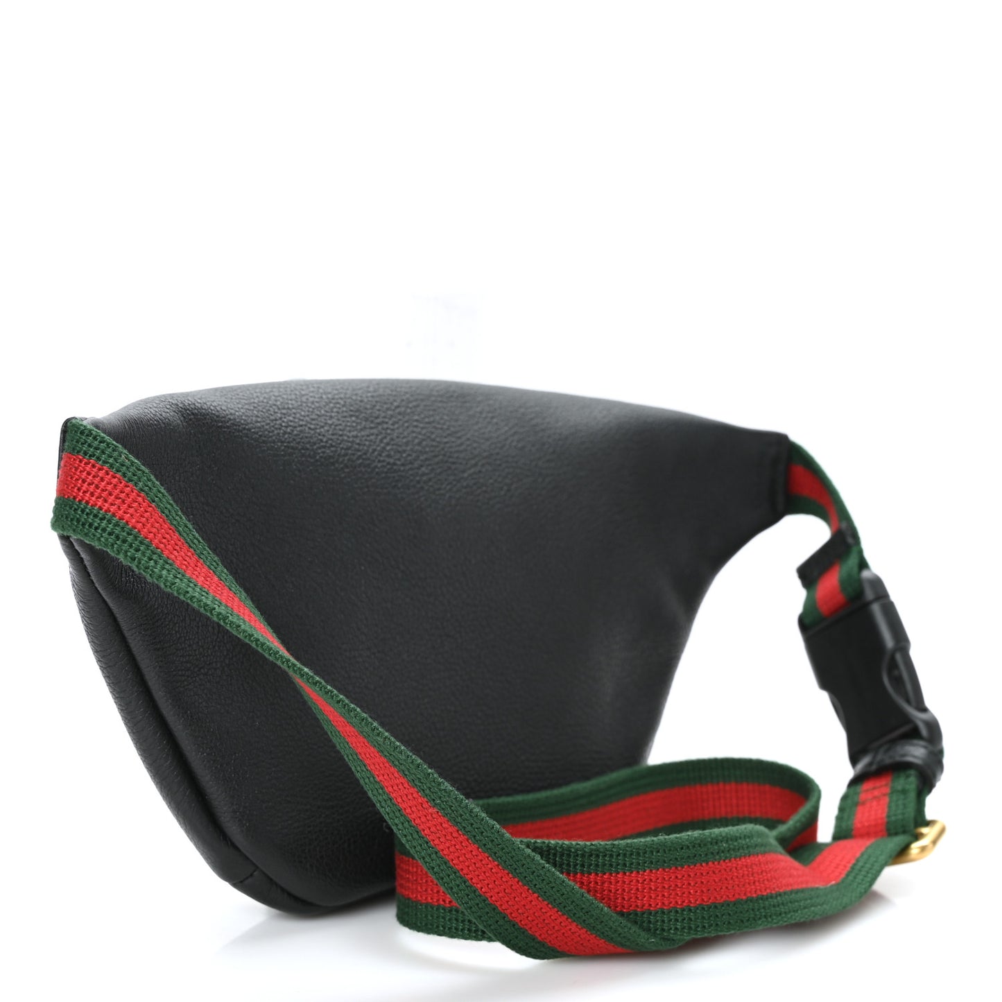 Grained Calfskin Small Logo Belt Bag Black