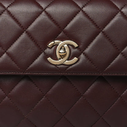 Chanel Lambskin Quilted Small Trendy CC Flap Dual Handle Bag Burgundy 8 of 12