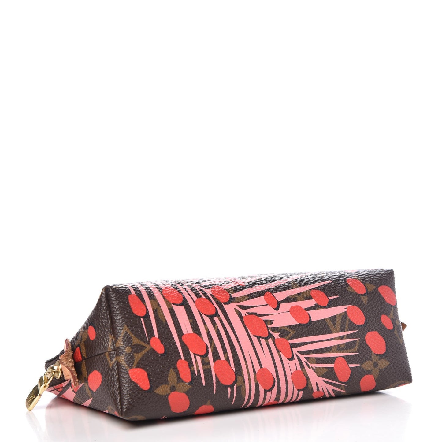 Monogram Jungle Dots Cosmetic Pouch Sugar Pink Poppy
