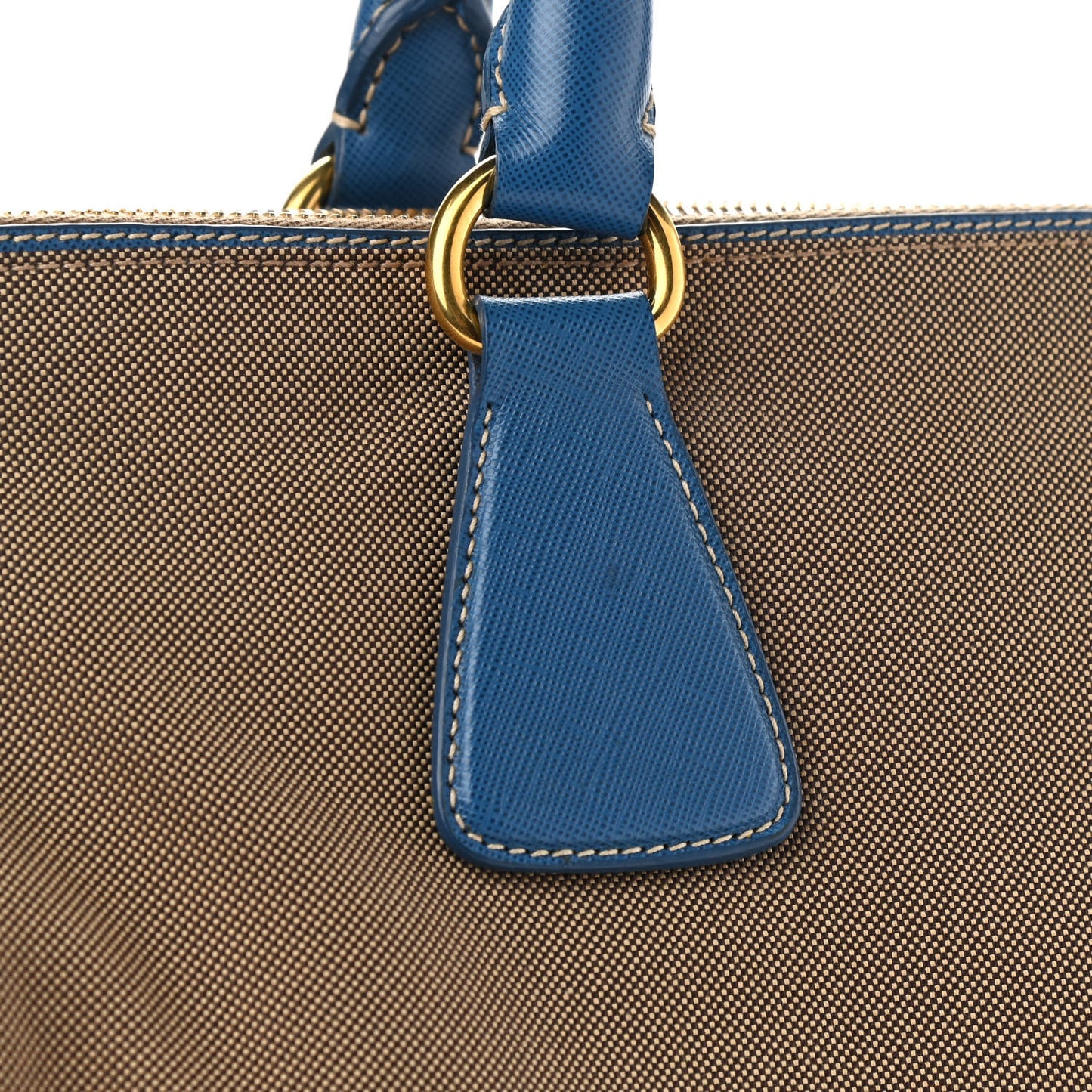Jacquard Logo Tote Azzurro