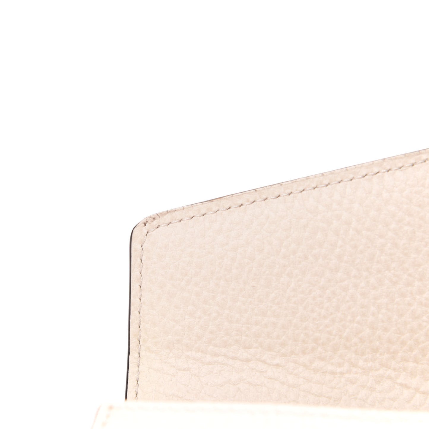 Dollar Calfskin Mini Dionysus Chain Wallet Mystic White