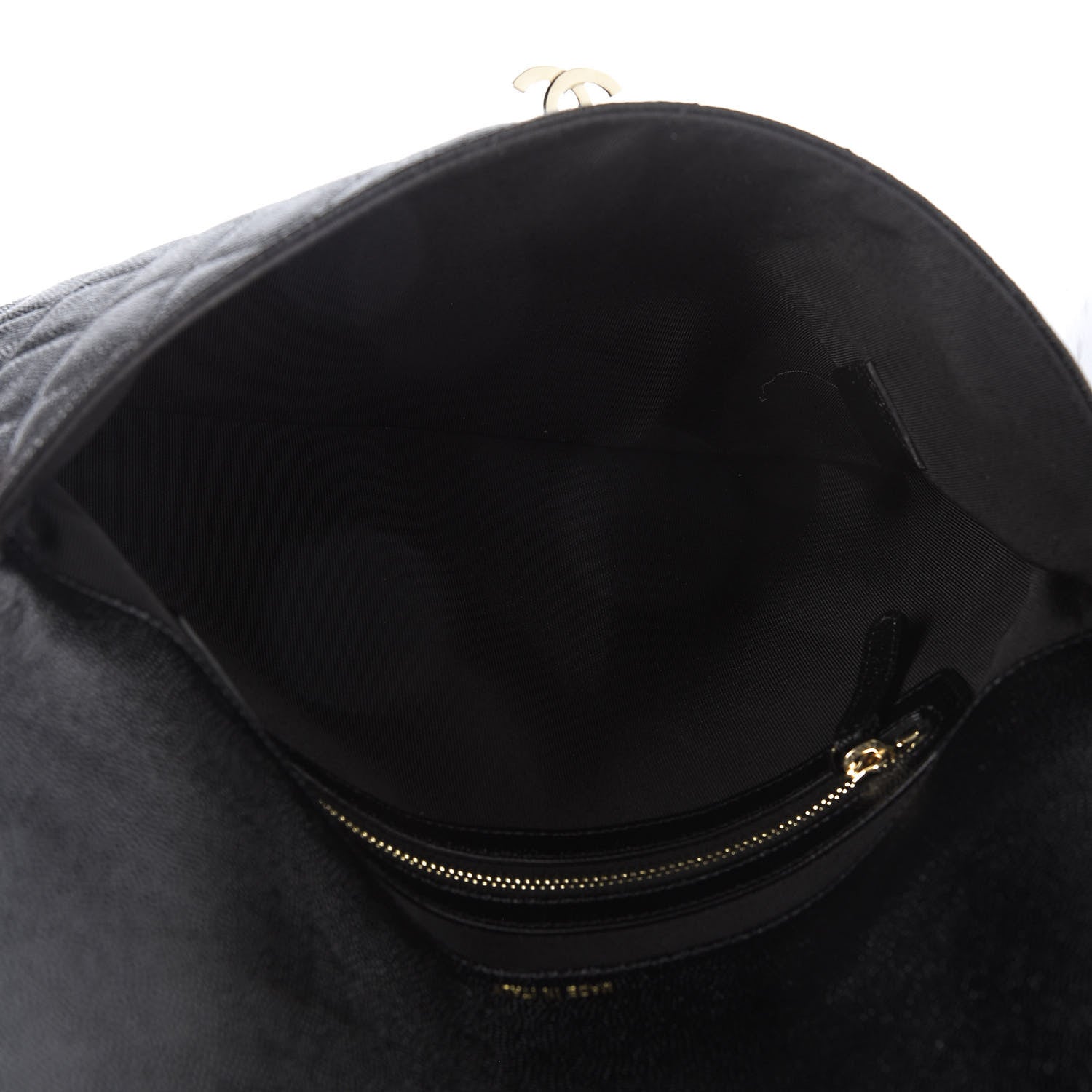 Chanel Caviar Quilted Medium Golden Class Pouch Black 4 of 7