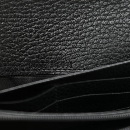Gucci Calfskin Petite GG Marmont Wallet Chain Bag Black 6 of 10