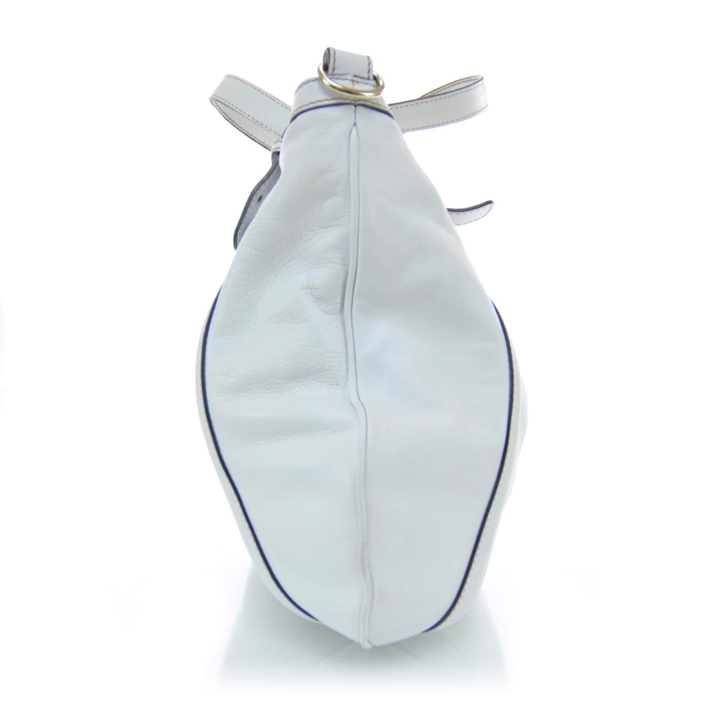 Leather Medium Britt Tote White