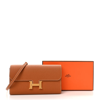 Hermes Epsom Constance Long Wallet To Go Gold 8 of 8
