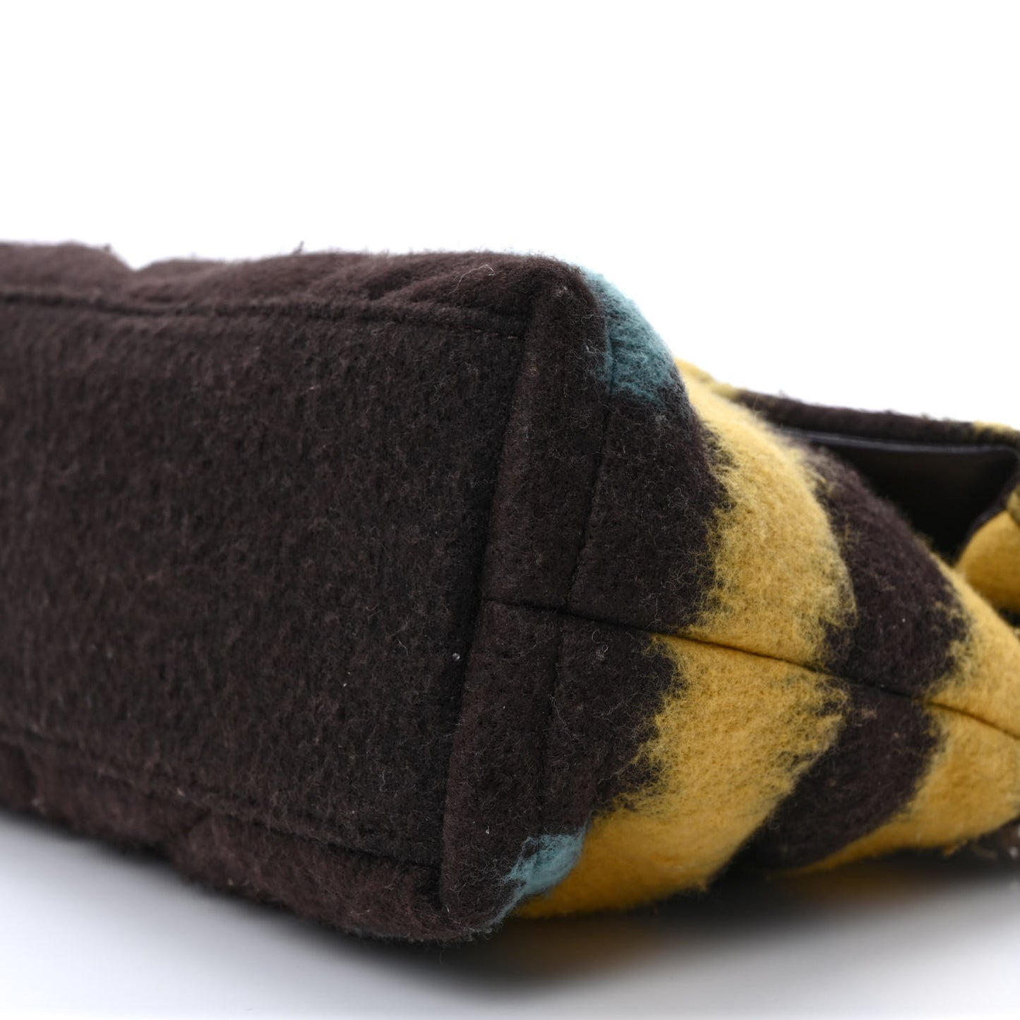 Tie Dye Wool Quilted Small Loulou Puffer Monogram Chain Satchel Yellow Pacific Blue Dark Pecan