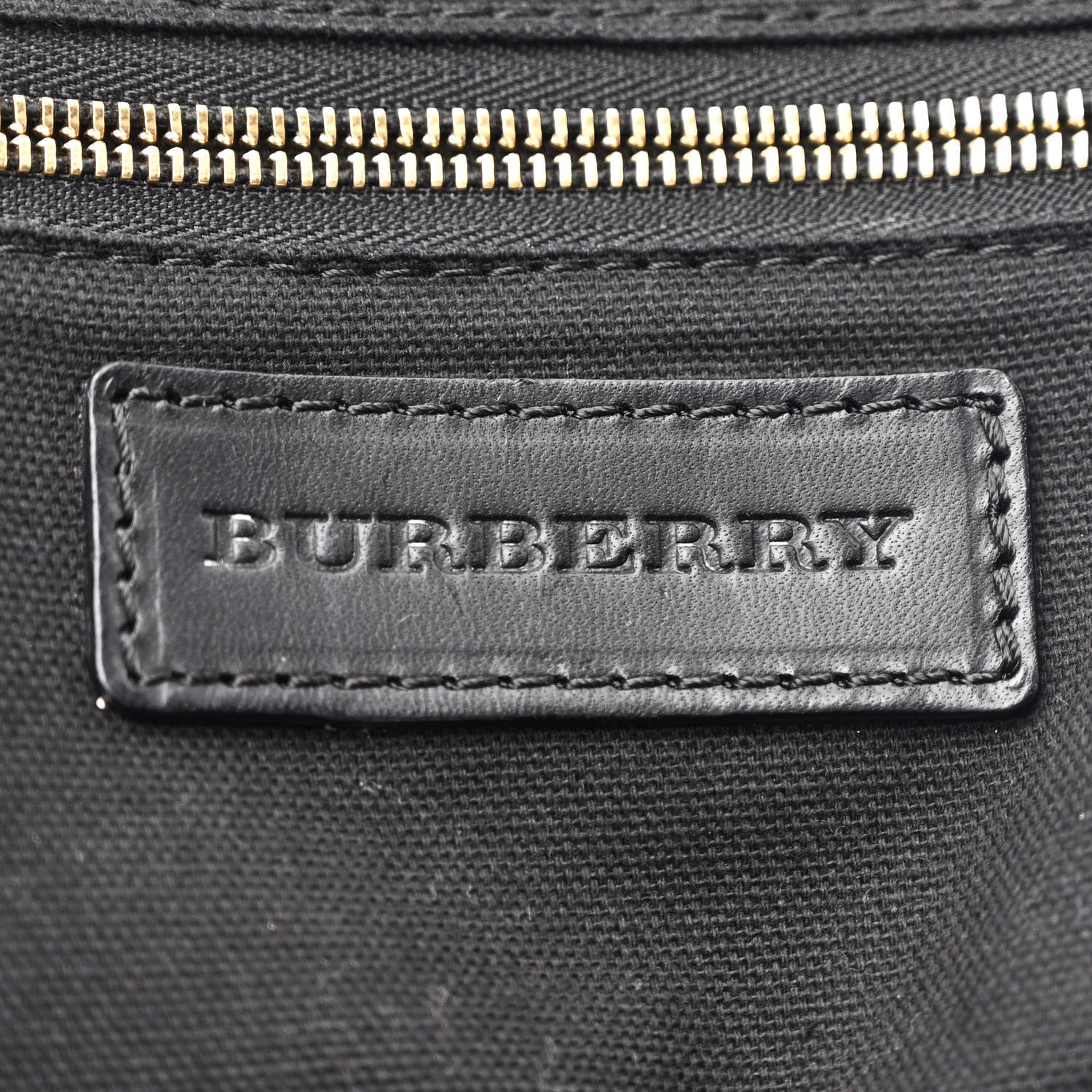 Burberry Bridle Calfskin House Check Small Orchard Bowling Bag Black 6 of 11