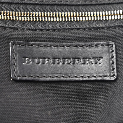 Burberry Bridle Calfskin House Check Small Orchard Bowling Bag Black 6 of 11