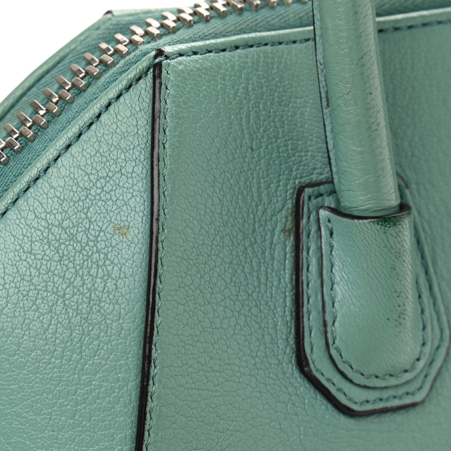 Sugar Goatskin Mini Antigona Aqua