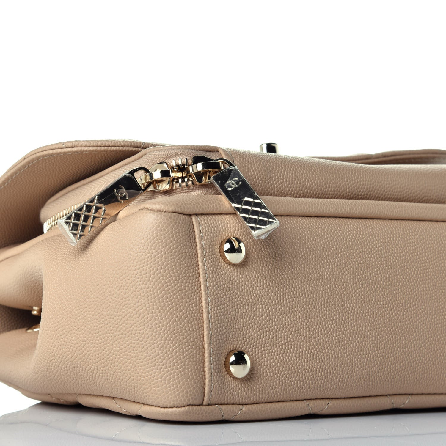 Chanel Caviar Quilted Medium Business Affinity Flap Beige 8 of 10