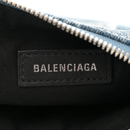 Balenciaga Denim BB Monogram Le Cagole Shoulder Bag XS Blue 7 of 12