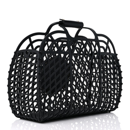 Fendi Recycled Plastic Vitello Liberty Matte Medium Fendi Basket Black Miele Scuro 3 of 13