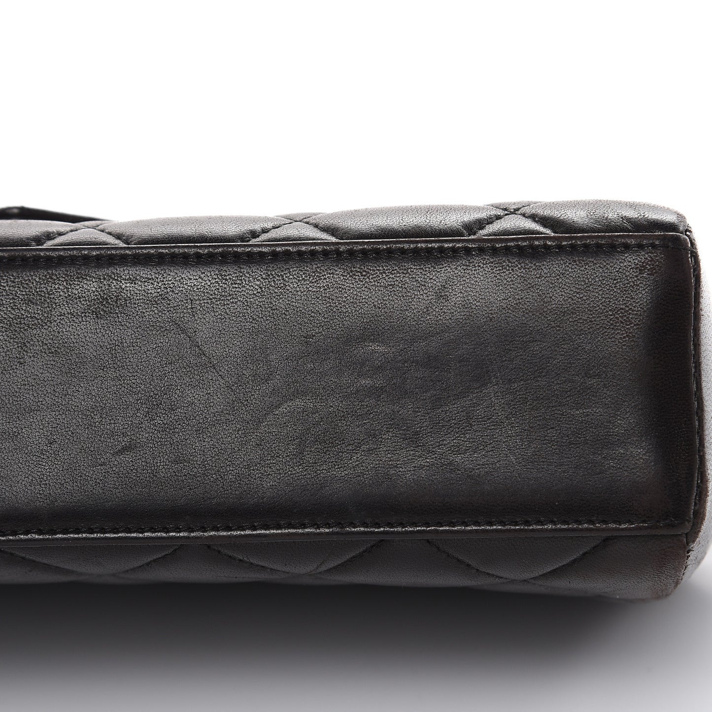 Lambskin Quilted East West Flap Black