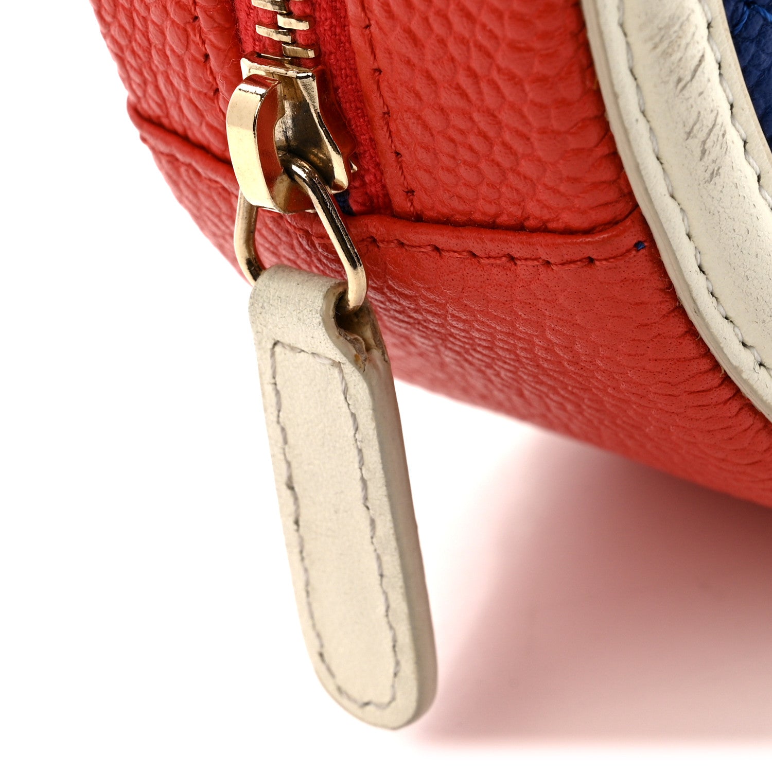 Chanel Caviar Quilted Round Filigree Crossbody Blue White Red 12 of 12