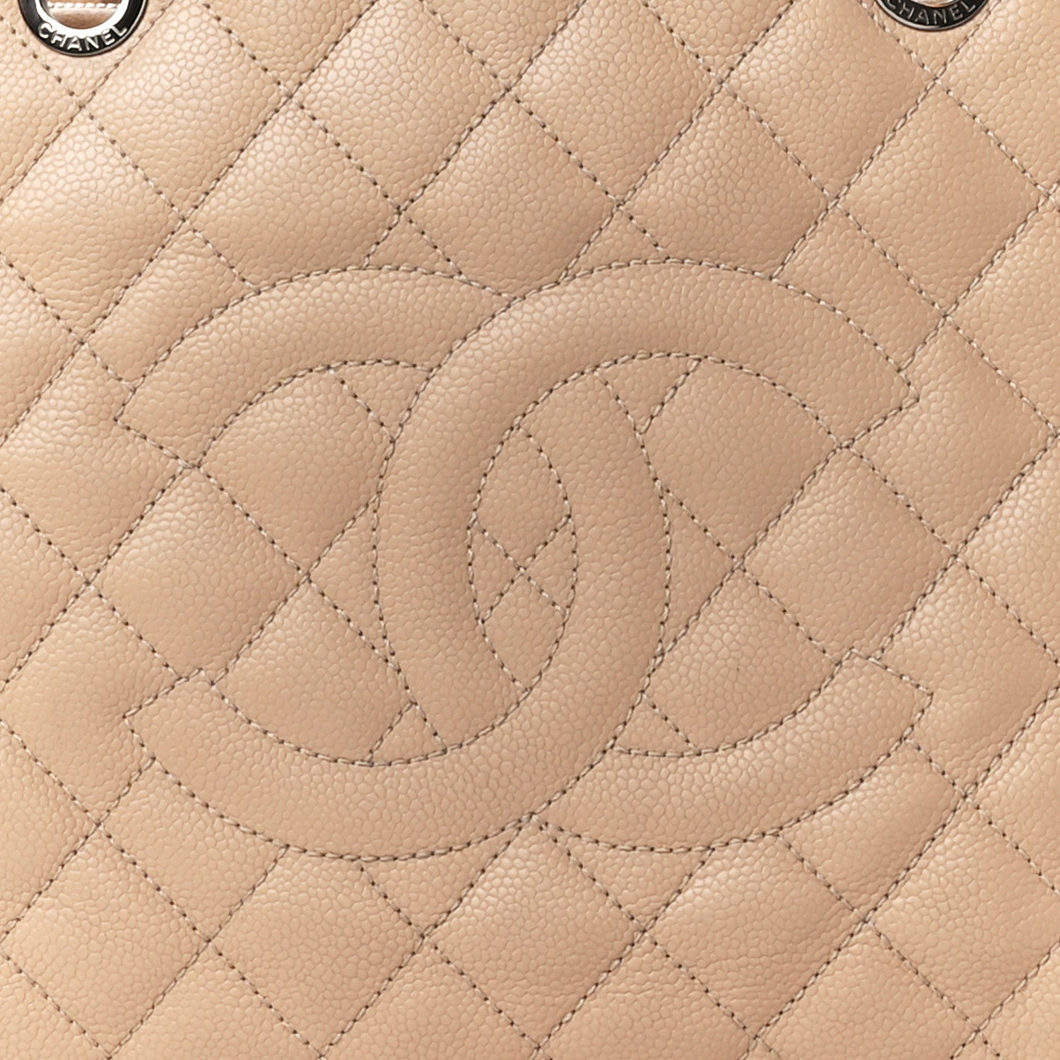 Chanel Caviar Quilted Grand Shopping Tote GST Beige Clair 8 of 14