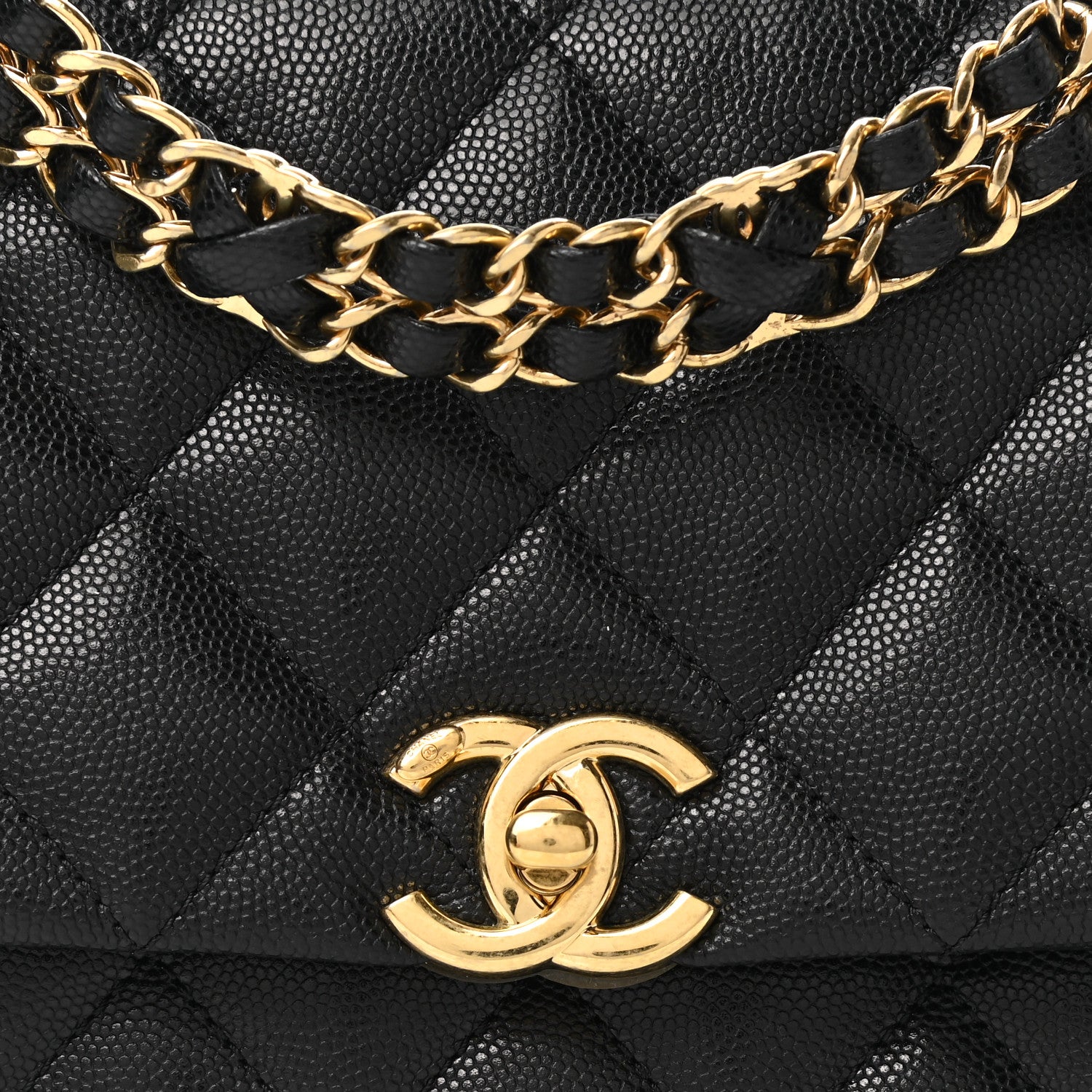 Chanel Caviar Quilted Coco First Flap Black 8 of 11