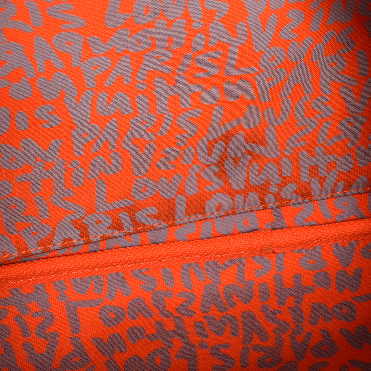 Louis Vuitton Monogram Graffiti Neverfull GM Orange 7 of 9