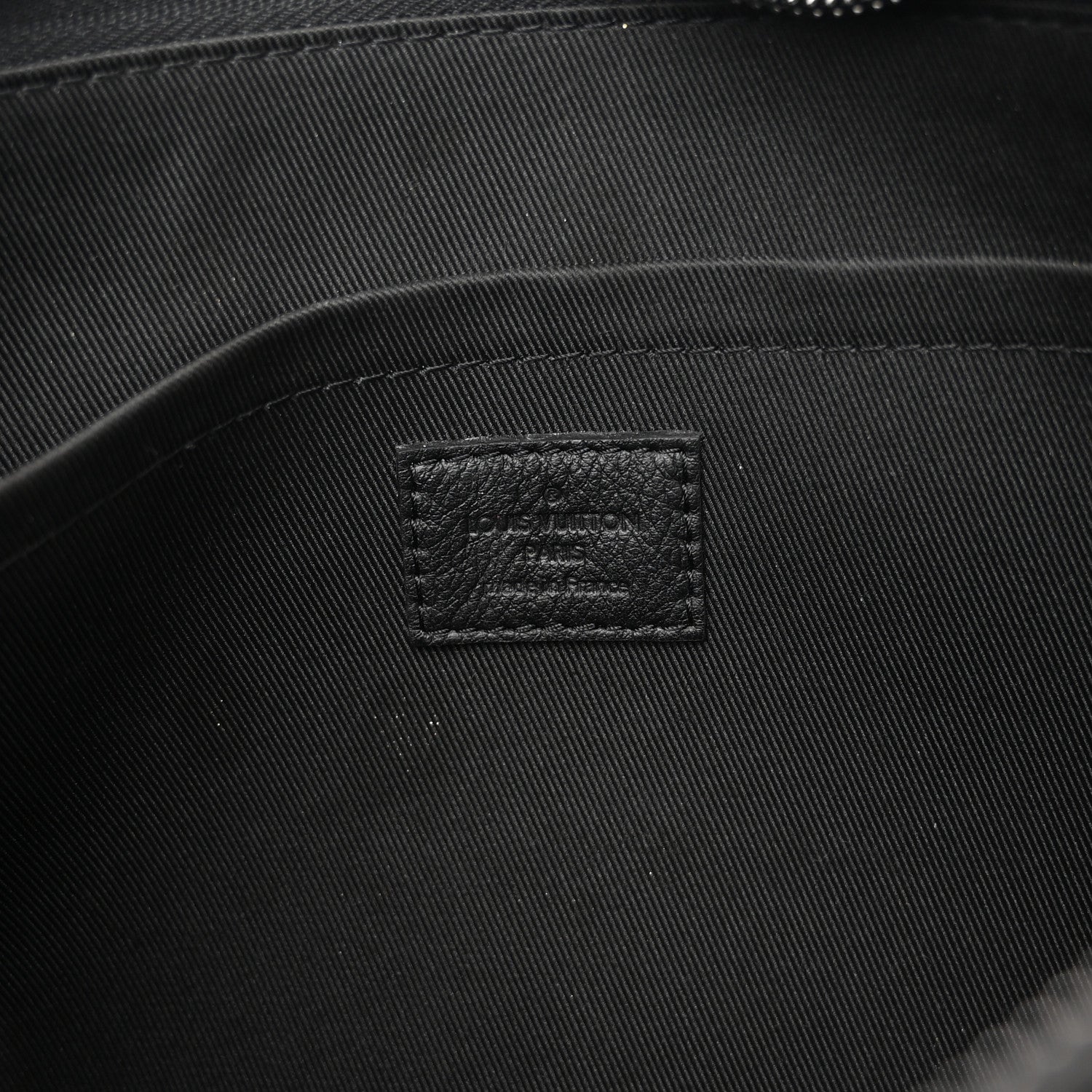 Louis Vuitton Shadow Calfskin Monogram Pochette Voyage Souple Black 6 of 10