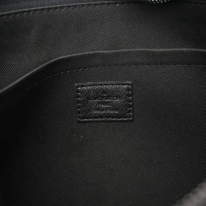 Louis Vuitton Shadow Calfskin Monogram Pochette Voyage Souple Black 6 of 10