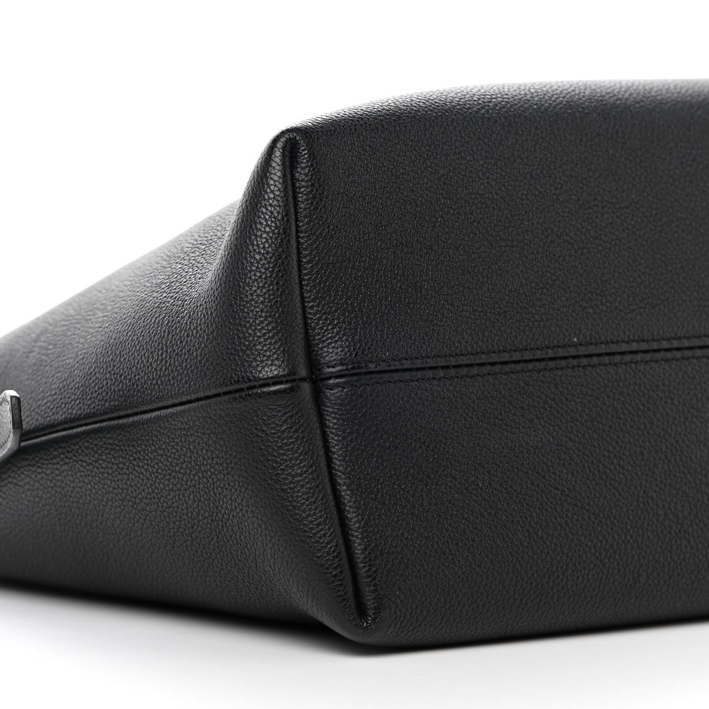 Grained Calfskin Mini TF East West Tote Black