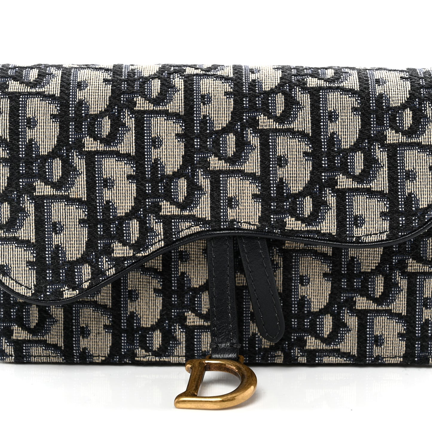 Oblique Saddle Belt Bag Blue